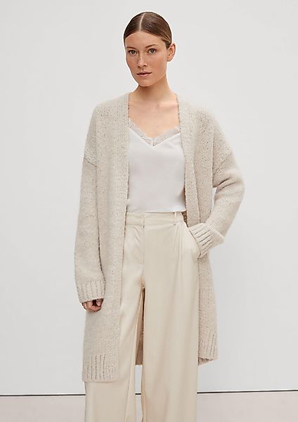 comma Cardigan Strickjacke Strickcardigan aus Alpakamix günstig online kaufen