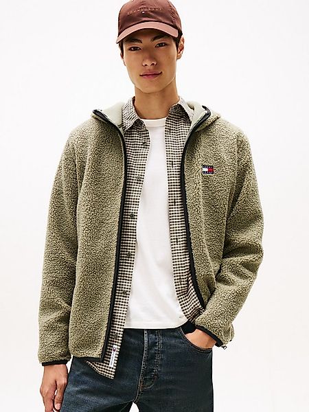 Tommy Jeans Plüschjacke TJM REG BADGE TEDDY ZIP TRU EXT Freizeitjacke, Über günstig online kaufen