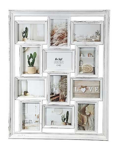 Wackadoo Living Bilderrahmen Collage Fotogalerie mit Glasscheiben im Vintag günstig online kaufen