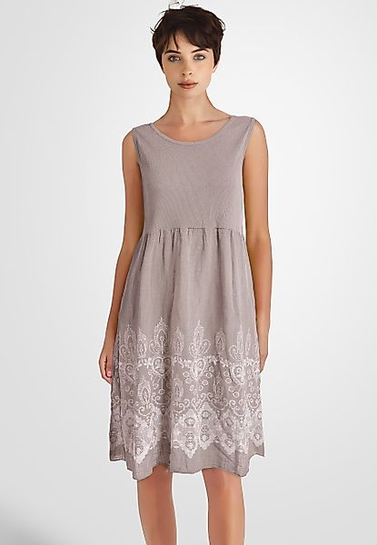 PEKIVESSA Sommerkleid Ärmelloses Trägerkleid aus Rippstrick günstig online kaufen
