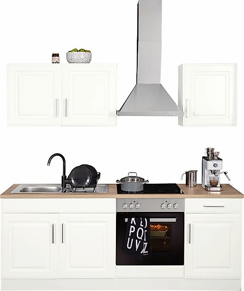 KOCHSTATION "KS-Stockholm" Breite 210 cm, mit hochwertigen MDF Fronten im L günstig online kaufen