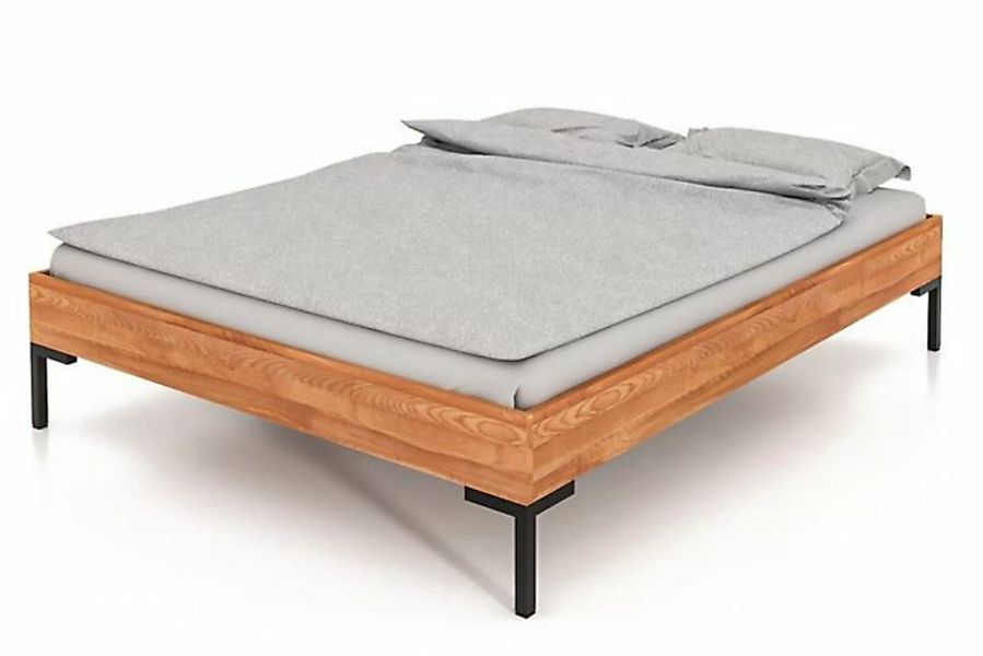 byoak Bett ABIES 160 x 190 aus Massivholz, ohne Kopfteil, Naturgeölt günstig online kaufen