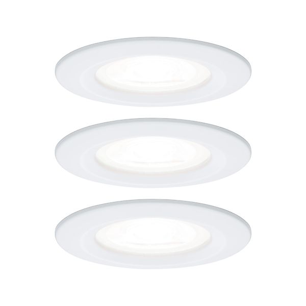 Paulmann "LED Einbauleuchte Nova Basisset starr IP44 rund 78mm GU10 3x6,5W günstig online kaufen