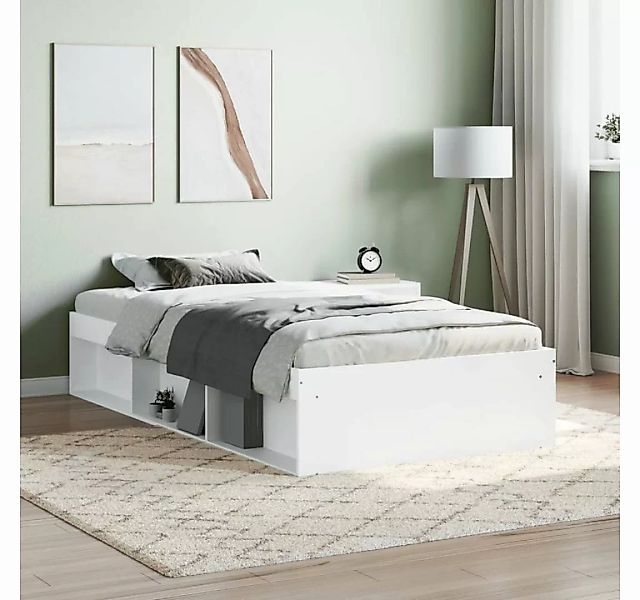 furnicato Bett Bettgestell Weiß 90x190 cm günstig online kaufen