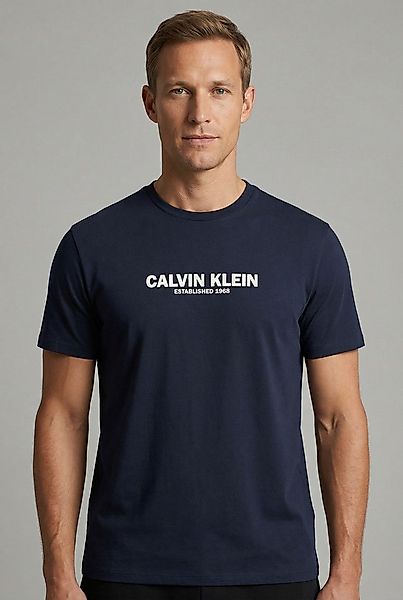 Calvin Klein T-Shirt Regular Fit, Rundhalsausschnitt, Logodruck günstig online kaufen