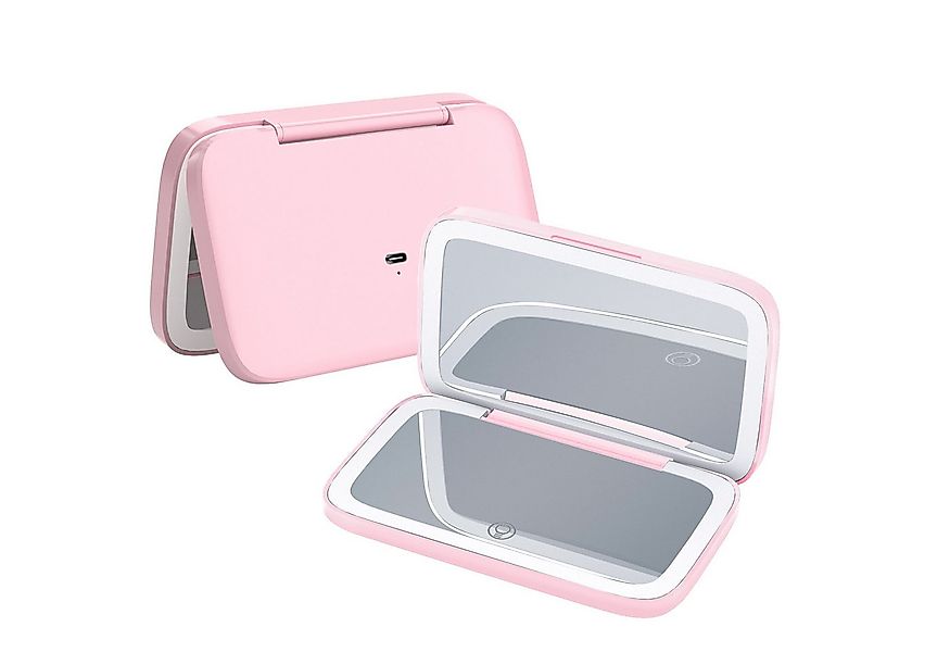 Senmudi Schminkspiegel LED Taschenspiegel Schminkspiegel mit Beleuchtung (L günstig online kaufen