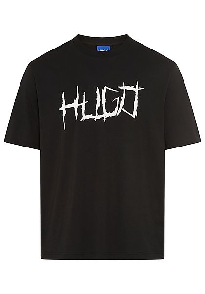 HUGO Blue T-Shirt Rundhalsausschnitt, Regular Fit, günstig online kaufen