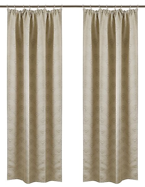 Bruno Banani Verdunkelungsvorhang »Alessio«, (1 St.), Elegantes Muster, Jac günstig online kaufen