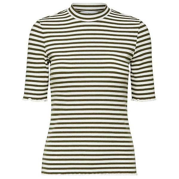 Selected Anna Stripe 3/4 Ärmel T-shirt 2XL Kalamata / Stripes Snow White günstig online kaufen