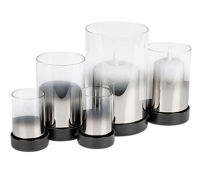 formano Kerzenhalter Rauchglas, für 5 Kerzen, Schwarz, Motiv: Rauchglas, Hö günstig online kaufen