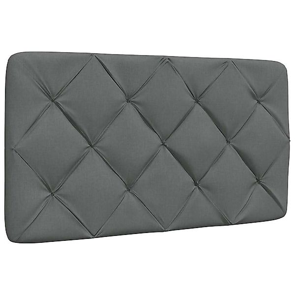 vidaXL Bett, Kopfteil-Kissen Dunkelgrau 90 cm günstig online kaufen