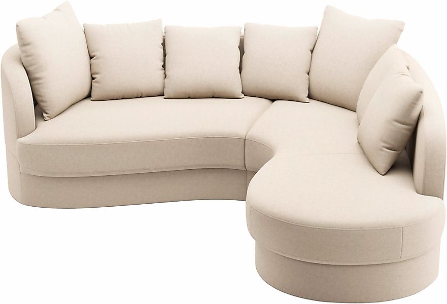 sit&more Ecksofa »Samba L-Form«, moderne organische Form, inkl. 7 loser Rüc günstig online kaufen