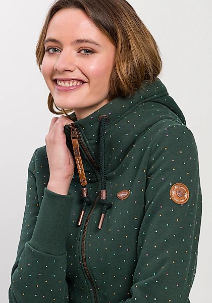 Ragwear Kapuzensweatjacke "NESKA DOTS MULTICOLOR ZIP O", Longsleeve Jacke i günstig online kaufen