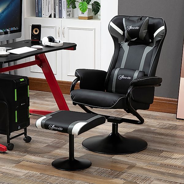 Vinsetto Relaxsessel mit Hocker, Fernsehsessel und Gaming-Liegesofa, 130° n günstig online kaufen