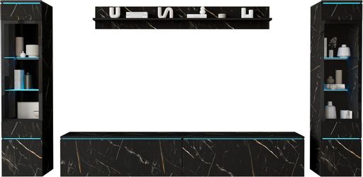 INOSIGN Wohnwand "VERA II" Komplett-Set, 4 Stk. tlg. Vitrine mit Verglasung günstig online kaufen
