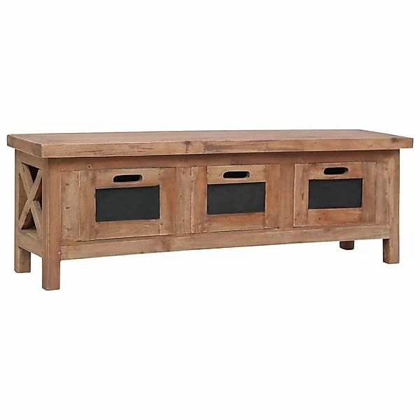 Tv-schrank Mit 3 Schubladen 120×30×40 Cm Massivholz Mahagoni günstig online kaufen