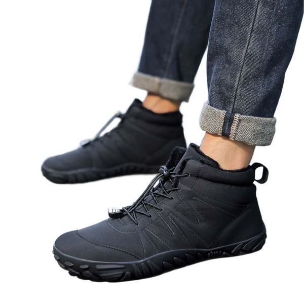 Refttenw Leichte Rutschfeste Barfußschuhe Gefüttert Winterstiefel günstig online kaufen