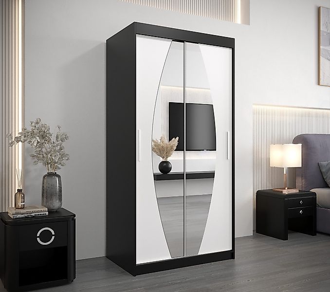 MOEBLO Kleiderschrank GLOBE (mit Spiegel, Schwebetürenschrank günstig online kaufen