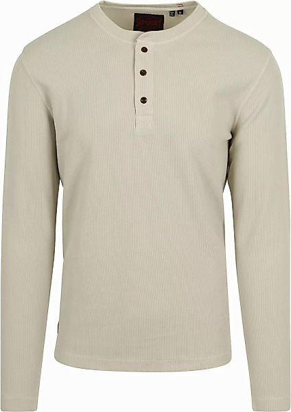 Superdry Waffle Pullover Beige - Größe L günstig online kaufen