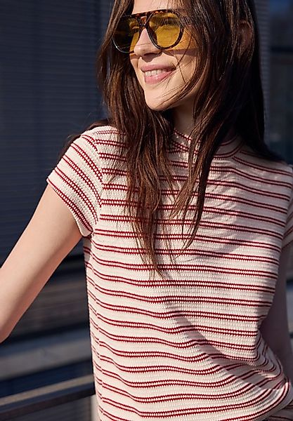 STREET ONE STUDIO T-Shirt im soften Baumwoll-Mix günstig online kaufen