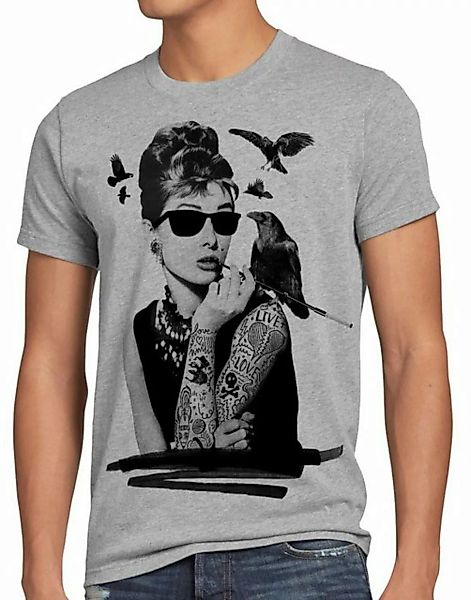 style3 Print-Shirt Herren T-Shirt Audrey Tattoo hepburn tatoo rockabilly st günstig online kaufen
