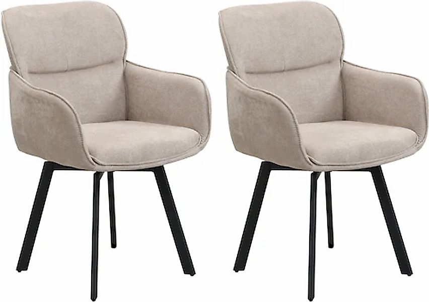 byLIVING Esszimmerstuhl »Rico« (Set) 2 Stk.360 Grad drehbar in verschiedene günstig online kaufen