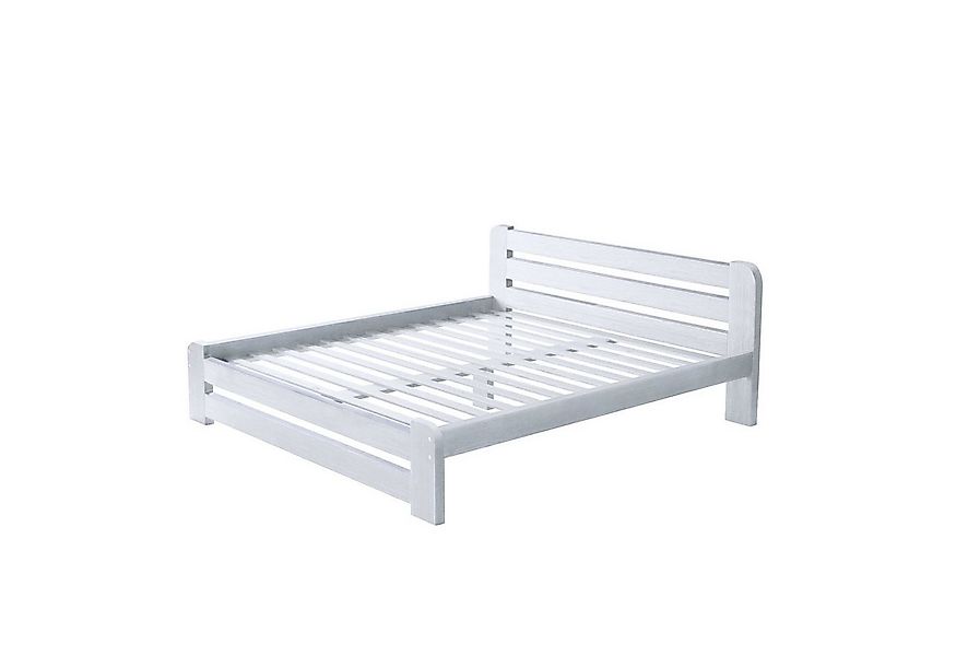 Furnify Holzbett Holzbett futtonbett bettgestell bett Weiß 120x200 Ohne Mat günstig online kaufen