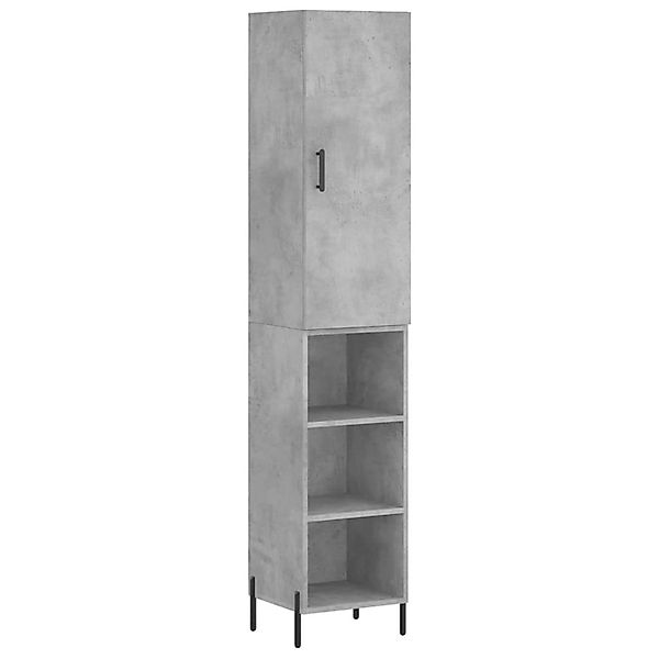 vidaXL Highboard Betongrau 34,5x34x180 cm Holzwerkstoff 3198989 günstig online kaufen
