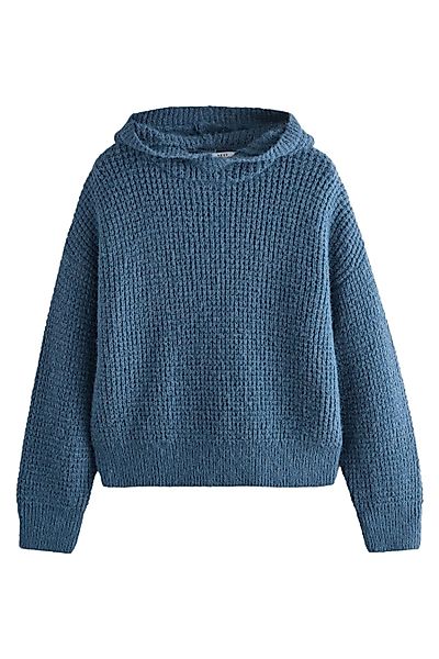 Next Strickpullover Lockeres Kapuzensweatshirt mit Ziernähten günstig online kaufen