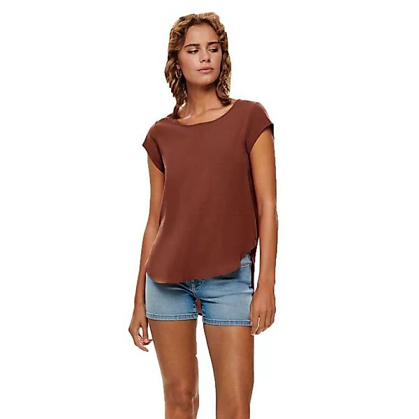 Only Vic Solid Kurzärmeliges T-shirt 38 Henna günstig online kaufen