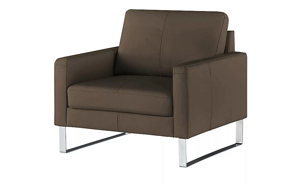 Sessel - braun - 100 cm - 90 cm - 93 cm - Polstermöbel > Sessel > Ledersess günstig online kaufen