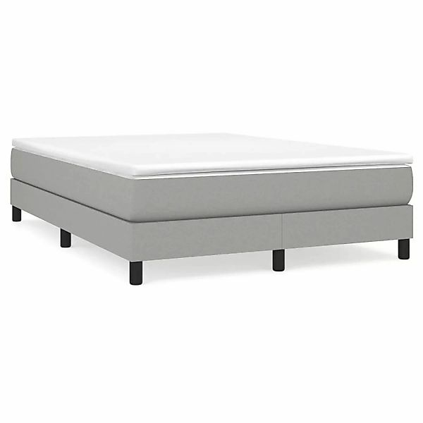 vidaXL Boxspringbett mit Matratze Dunkelgrau 140x190 cm Stoff1400164 günstig online kaufen