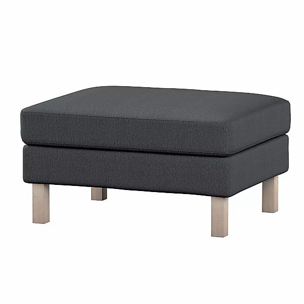 Bezug für Karlstad Hocker, stahlgrau, Husse, Karstadt Hocker, Chenille (160 günstig online kaufen