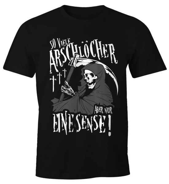 MoonWorks Print-Shirt So viele Arschlöcher aber günstig online kaufen