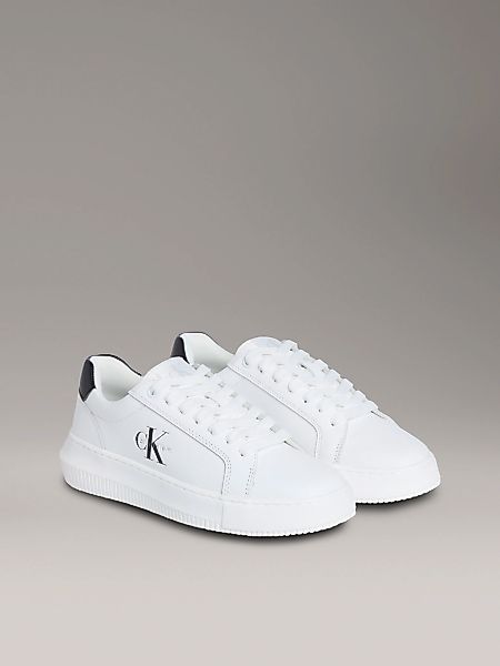 Calvin Klein Jeans Plateausneaker "CHUNKY CUPSOLE MONO LTH WN", Schnürschuh günstig online kaufen