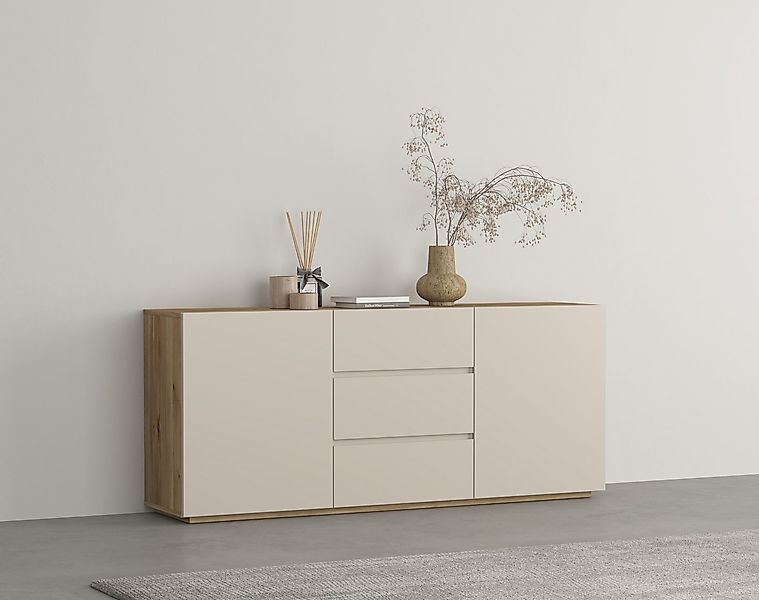 INOSIGN Sideboard Criss, Breite 150 cm, moderne grifflose Kommode 2Türen/3S günstig online kaufen