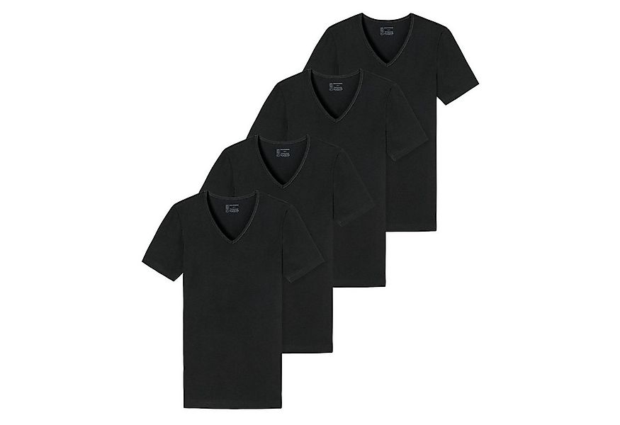 Schiesser T-Shirt V-Ausschnitt, kurzarm, im 4er Pack günstig online kaufen