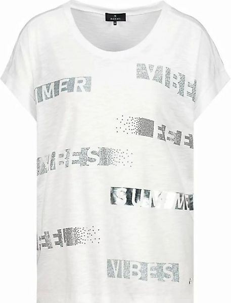 Monari Kurzarmshirt T-Shirt weiss günstig online kaufen
