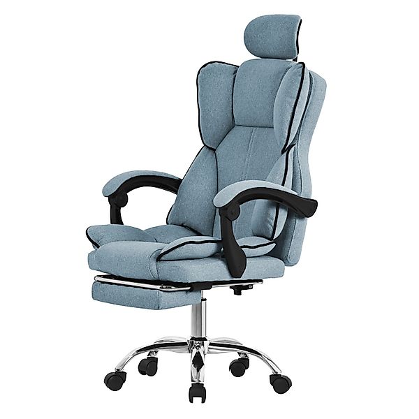ML-Design Bürostuhl Ergonomisch Blau Höhenverstellbar mit Rückenlehne günstig online kaufen