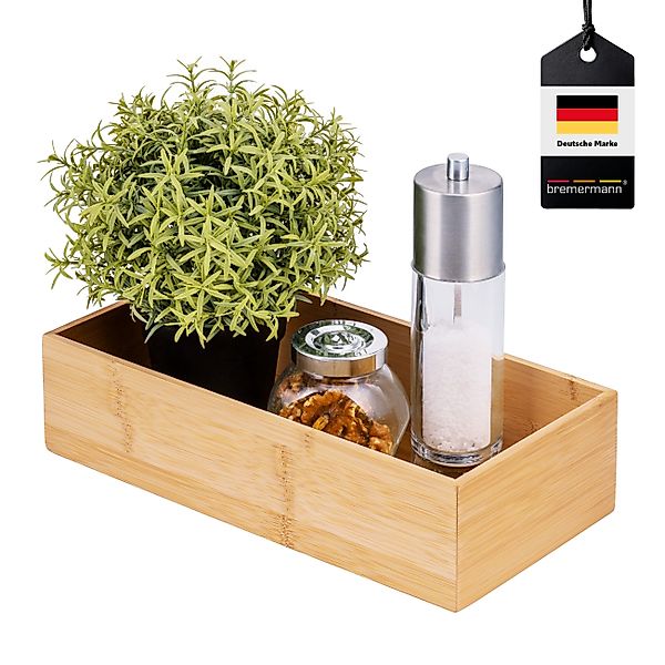 bremermann Gewürzregal Aufbewahrungsbox, aus Bambus, ca. günstig online kaufen