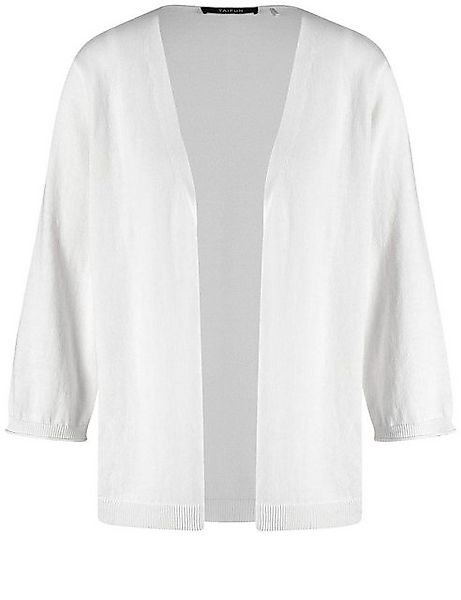 Taifun Strickjacke – Offener Cardigan in Unifarbe mit Langarm günstig online kaufen