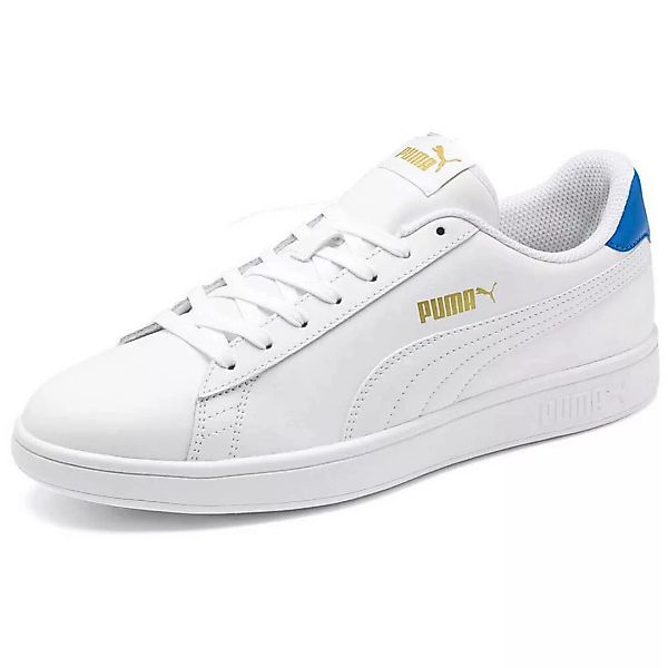 Puma Smash V2 L Schuhe EU 41 Puma White / Palace Blue / Puma Team Gold günstig online kaufen