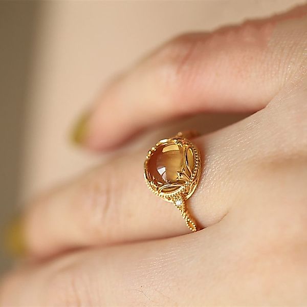 The Beauty House Fingerring Damen goldfarbiger günstig online kaufen