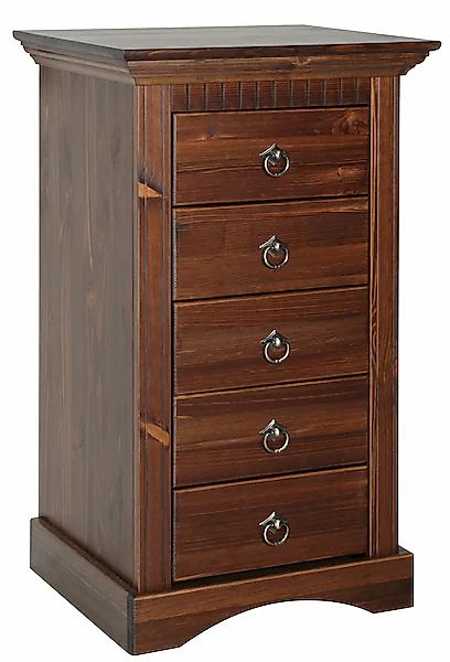 Home affaire Kommode »Rustic«, Breite 48cm, aus massiver Kiefer, FSC®-zerti günstig online kaufen
