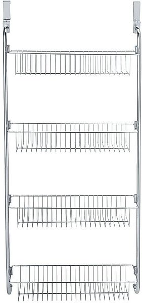 WENKO Türregal XL, zum Einhängen an Türen, Hängeregal aus Metall mit 4 Körb günstig online kaufen