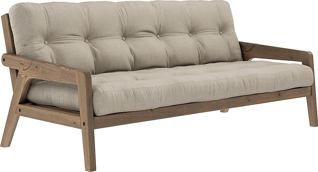 Karup Design Schlafsofa, Mit Holzstruktur, inkl. Futonmatratze, Liegefläche günstig online kaufen