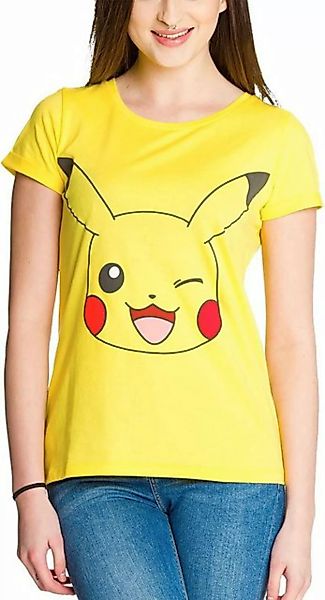 POKÉMON Print-Shirt PIKACHU T-Shirt Damen Gelb Pokemon günstig online kaufen
