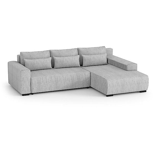 Beautysofa Ecksofa Benny, mit Schlaffunktion, Bettkasten, Wellenfedern, sti günstig online kaufen