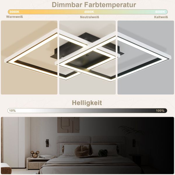 Nettlife LED Deckenleuchte 35/45W /Dimmbar mit günstig online kaufen