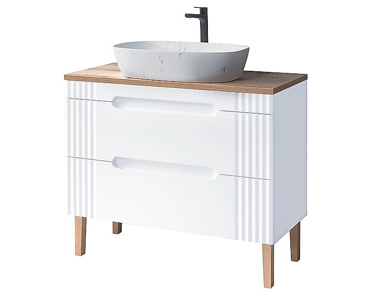 einfachgutemoebel Waschtisch-Set Badezimmer Stand-Waschplatz Frasciati 100c günstig online kaufen